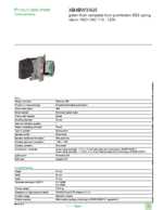 Datasheet for Schneider Electric XB4BW33G5, EAN: 3389110892086