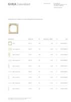 Datasheet for Gira 109101, EAN: 4010337091011