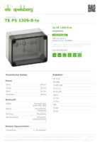 Datenblatt zu Spelsberg 11150901, EAN: 4013902150496