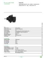 Datasheet for Schneider Electric KAA1S, EAN: 3389110475647