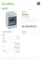 Datasheet for Spelsberg 73640501, EAN: 4013902890712