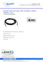 Datasheet for Allnet ANT-CAB-SMAM-SMAF-1000, EAN: 4038816111289