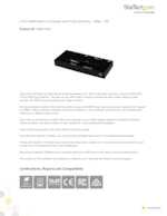 Datasheet for Startech.com VS221HDQ, EAN: 0065030855020