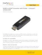 Datasheet for Startech.com HD2VGAMICRA, EAN: 0065030861014