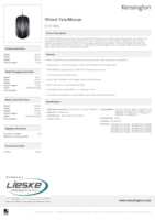 Datasheet for Kensington K72110EU, EAN: 5028252478632