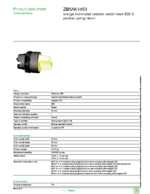 Datasheet for Schneider Electric ZB5AK1453, EAN: 3389110906189