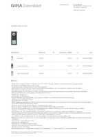 Datasheet for Gira 126967, EAN: 4010337269670