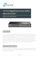 Datasheet for TP-Link TL-SG1016PE, EAN: 6935364098865
