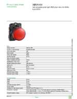Datasheet for Schneider Electric XB5AV64, EAN: 3389110903980