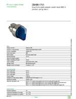 Datasheet for Schneider Electric ZB4BK1763, EAN: 3389110891119