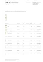 Datasheet for Gira 111401, EAN: 4010337008903