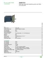 Datasheet for Schneider Electric ZB4BV5D1, EAN: 3389110892581