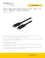 Datasheet for Startech.com USB315CC2M, EAN: 0065030869928