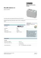 Datasheet for Phoenix Contact 2961451, EAN: 4017918937867