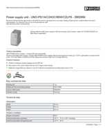 Datasheet for Phoenix Contact 2902994, EAN: 4046356808705