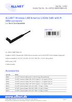 Datasheet for Allnet ALL-ANT24-OMNI-RSMA-5-B, EAN: 4038816214836