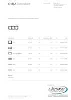 Datasheet for Gira 021308, EAN: 4010337213086