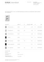 Datasheet for Gira 078303, EAN: 4010337783039