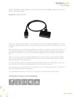 Datasheet for Startech.com USB312SAT3CB, EAN: 0065030861779
