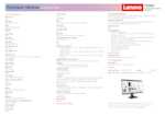 Datasheet for Lenovo 64B0GAT1EU, EAN: 0198156726681