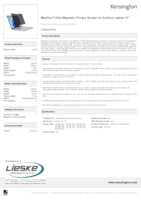 Datasheet for Kensington K58364WW, EAN: 0085896583646