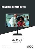 Datasheet for AOC 27E4CV, EAN: 4038986182805
