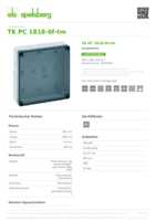 Datenblatt zu Spelsberg 13701301, EAN: 4013902933044