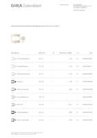 Datasheet for Gira 147101, EAN: 4010337075547