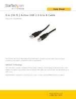Datasheet for Startech.com USB2HAB30AC, EAN: 0065030845137