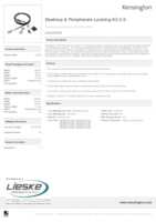 Datasheet for Kensington K64424WW, EAN: 50085896644243