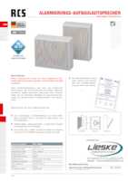 Datenblatt zu RCS Audio-Systems BC-106 EN, EAN: 4250458259031