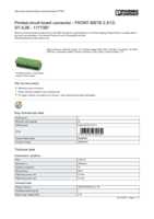 Datasheet for Phoenix Contact 1777387, EAN: 4017918039530