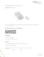 Datasheet for Startech.com CRJ45C6SOL50, EAN: 0065030837576