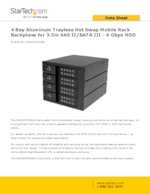 Datasheet for Startech.com HSB4SATSASBA, EAN: 0065030859547