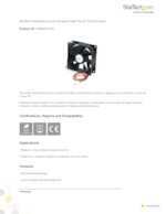 Datasheet for Startech.com FAN8X25TX3L, EAN: 0065030788885