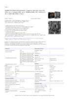 Datasheet for Gigabyte B760M E, EAN: 4719331856052