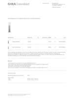 Datasheet for Gira 134226, EAN: 4010337342267