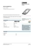 Datasheet for Phoenix Contact 1885774, EAN: 4017918178529