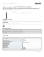 Datasheet for Phoenix Contact 2294908, EAN: 4017918156350