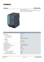 Datasheet for Siemens 6EP13342BA20, EAN: 4025515153498