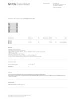 Datenblatt zu Gira 511300, EAN: 4010337086826