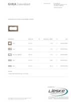 Datasheet for Gira 1002221, EAN: 4010337016052