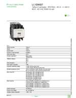 Datasheet for Schneider Electric LC1D80D7, EAN: 3389110440263