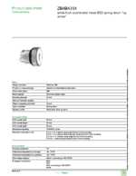 Datasheet for Schneider Electric ZB4BA334, EAN: 3389110120080