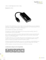Datasheet for Startech.com CDP2HD, EAN: 0065030862615