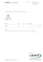 Datenblatt zu Gira 112600, EAN: 4010337003700