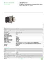 Datasheet for Schneider Electric XB4BW31G5, EAN: 3389110892079