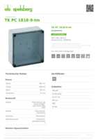 Datenblatt zu Spelsberg 13700701, EAN: 4013902862030