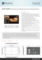 Datasheet for AG neovo ND433011M0000, EAN: 4710739598087