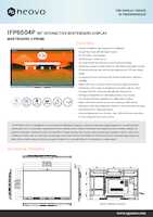 Datasheet for AG neovo IF654011G0000, EAN: 4710739598469